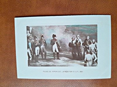 Napoleon Bonaparte, reproducere tip carte postala, dupa un tablou de la Vesailles foto