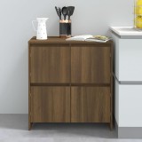 VidaXL Servantă, stejar maro, 70x41x75cm, lemn prelucrat