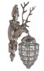 Aplica Rococo cap de cerb argintiu cu ornamente cristal CAT057, Altul