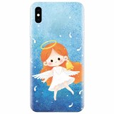 Husa silicon pentru Apple Iphone X, Cute Angel