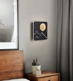 Cumpara ieftin Aplica LED 27W, patrata, munti si luna, 1350lm, lumina rece/calda/neutra