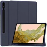 Husa pentru Samsung Galaxy Tab S7 Plus / S8 Plus - Techsuit Flex Trifold - Dark Blue