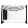 Convector electric Zass ZKH 02 T, 2000W, 3 trepte, termostat reglabil, functie Turbo, alb/negru
