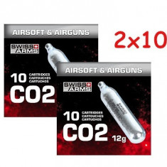 2x10 buc Capsula CO2 12g Swiss Arms CyberGun