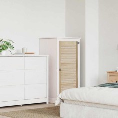 vidaXL Ușă de Dulap natural 140.5 x 2.1 x 49.5 cm Lemn masiv de pin