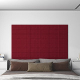 VidaXL Panouri de perete 12 buc. roșu vin 60x30 cm catifea 2,16 m&sup2;