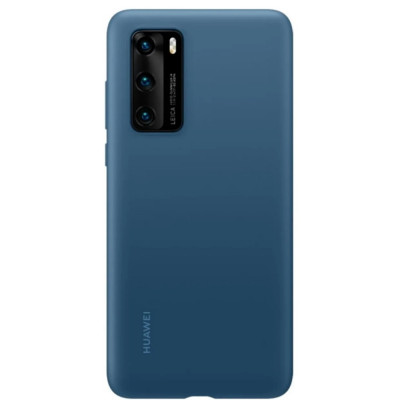 Husa Cover Silicone Huawei pentru Huawei P40 Blue foto