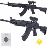 Pușcă pistol ASG bile 6 mm, acționare cu arc, laser, ABS, 200 FPS