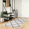 Covor pufos &quot;PAMPLONA&quot; fire &icirc;nalte negru/crem modern 80x200 cm