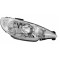 Far PEUGEOT 206 (2 ), 01.1998-11.2005, DEPO, fata, partea dreapta, tip bec H7+H7+PY21W+W5W; electric; fara motor;