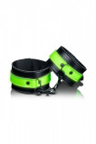 Catuse pentru Glezne Glow in the Dark, Verde Neon/Negru