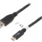 Cablu USB 3.0 A la C 3m Negru