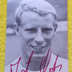 Foto veche(`60)de colectie-jucatorul BERTI VOGTS cu autograf original(GERMANIA)