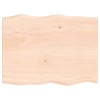 Blat masa 80x60x2 cm lemn masiv stejar netratat contur organic