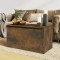 vidaXL Cufăr de depozitare stejar fumuriu 84x42x46 cm lemn prelucrat 815192