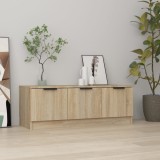 vidaXL Comodă TV, stejar sonoma, 102x35x36,5 cm, lemn compozit