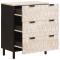 Bufet 2 buc. 60 x 33 x 75 cm Lemn de mango solid - 3