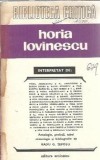 Editura Eminescu Biblioteca Critica 1983 Horia Lovinescu Radu G. Teposu Carte Veche Stare Buna