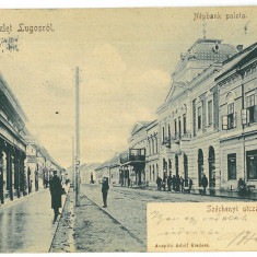 4990 - LUGOJ, Timis, Street stores, Litho, Romania - old postcard - used - 1903