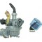 Carburator + Filtru Aer ATV 107cc - Soc pe Cablu cu Robinet