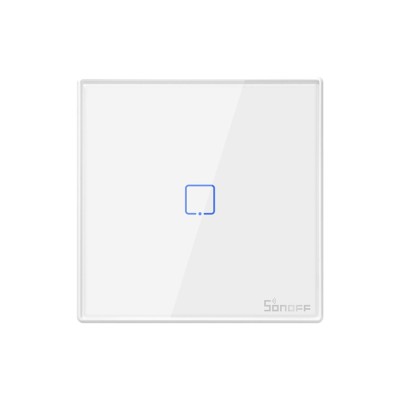Telecomanda Sonoff T2EU1C-RF cu 1 canal, 433 MHz, Semnal RF, Alb SmartElectro IntelligentHouse foto