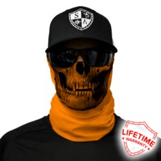 Bandana SA Face Shield Orange Skull