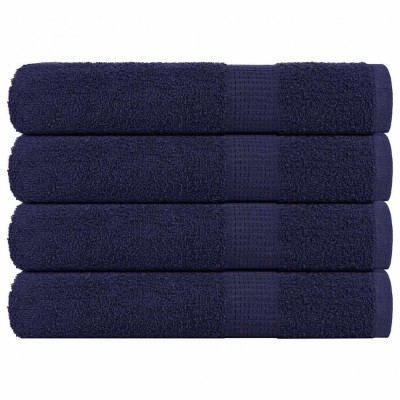 vidaXL Prosoape pentru saună 4 buc Albastru marin 360 g/m&amp;sup2; 100% bumbac 136792 foto