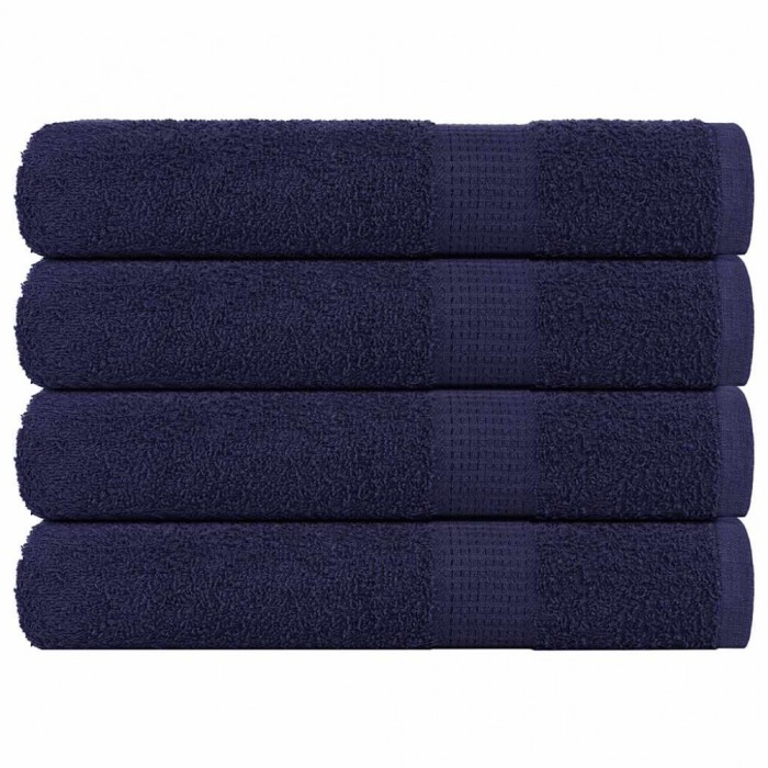 vidaXL Prosoape pentru saună 4 buc Albastru marin 360 g/m&sup2; 100% bumbac 136792