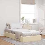 Cumpara ieftin Cadru de pat otoman cu depozitare Creme 100 x 200 cm tesatura