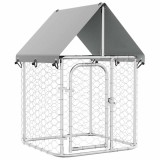 Cumpara ieftin Padoc pentru caini de exterior, cu acoperis, 100x100x150 cm