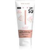 Naif Baby &amp; Kids Sun Cream SPF 50 crema pentru protectie solara pentru bebeluși și copii mici SPF 50 100 ml