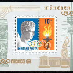 UNGARIA 1969, Sport, serie neuzata, MNH