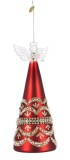 Set 6 ornamente brad Craciun Ingeri sticla multicolora Beloved &Oslash;8,2x21h