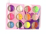 Set 12 paiete decorative pentru unghii, rotunde