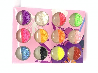 Set 12 paiete decorative pentru unghii, rotunde foto
