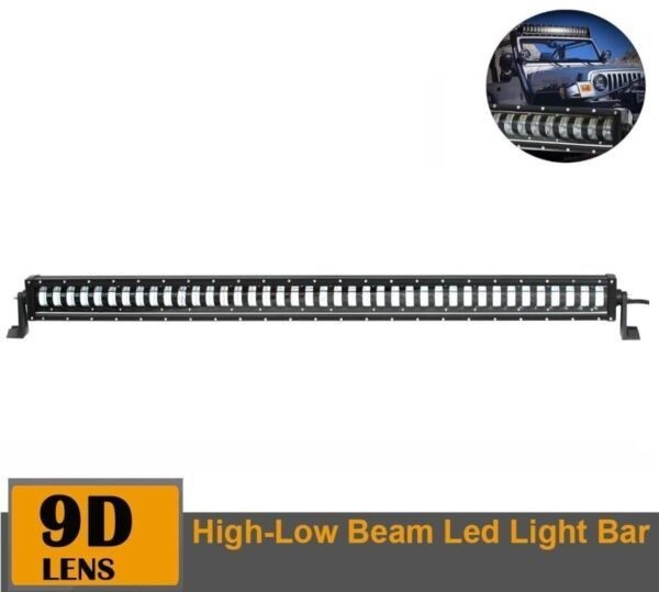 9D LED BAR Lumini Proiector Lampa de lucru 114cm Hi/Lo 25600Lm 320W 10-30v Auto SUV Off Road
