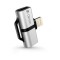Adaptor conector Ligtning iPhone - 2x iPhone Aluminiu Devia 326530
