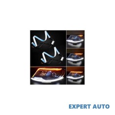 Set banda drl 45cm 12v cu functie de semnalizare dinamica cod: yel01-45cm Alta marca Alt model #7