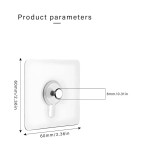 Set 10 suporturi autoadezive pentru prosoape, dimensiuni totale 6 x 6 cm, plastic, plastic, metal, transparent, argintiu
