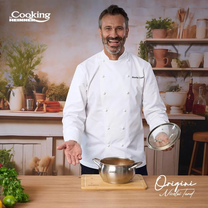 SEMIOALA INOX+CAPAC 20x11 CM, 3.3L, NICOLAI TAND, ORIGINI, COOKING BY