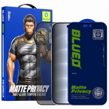 Folie de protectie Ecran Matte Privacy Blueo Anti-Peep pentru Apple iPhone 18 Pro, Sticla Securizata, Full Glue