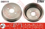 Tambur frana TOYOTA COROLLA Liftback (E11) (1997 - 2002) TRW DB4115