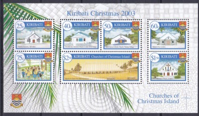 DB1 Kiribati 2003 Biserici de Diferite Credinte MS MNH foto