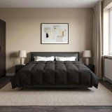 vidaXL Duvet de iarnă Patos Antracit 240 x 260 cm Microfibră 42026084