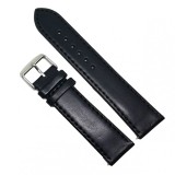 Cumpara ieftin Curea Ceas &bdquo;Obsidian Classic&rdquo; 2T3 &ndash; Piele Naturală Neagră cu Cusătură Asortată