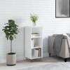 VidaXL Servantă, alb extralucios, 34,5x32,5x90 cm, lemn compozit 828726