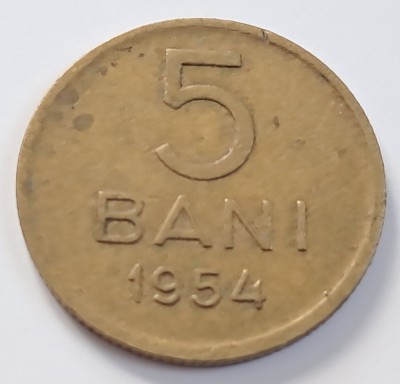 Romania, 5 Bani 1954 foto