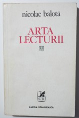 Nicolae Balota - Arta lecturii foto