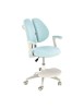 Scaun birou ergonomic pentru copii HM Panco, ajustabil pe inaltime si adancime, mesh, suport pentru picioare, 70 kg, bleu