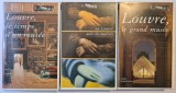 Set 3 Casete VHS originale, Colecția Muzeul LOUVRE &ndash; documentare de Artă (Limba Franceză) + BONUS 1 CD L' histoire de France, Enciclopedia Universalis